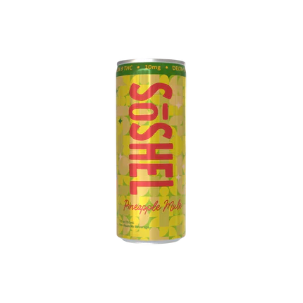 SoSHEL pineapple mule drink can on a white background